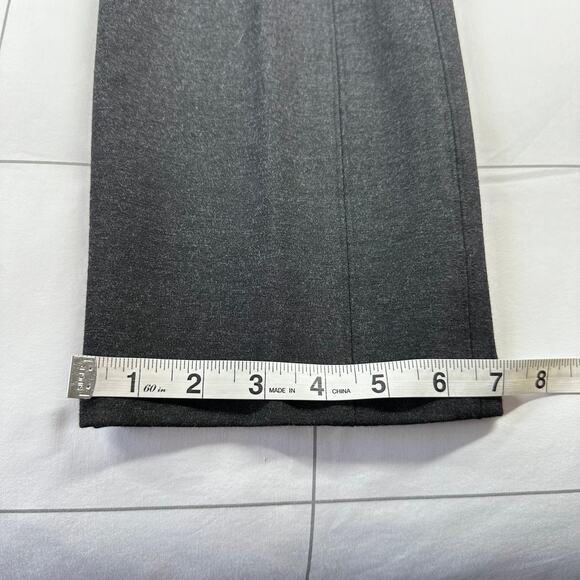 Spanx Pants Womens Medium Gray Perfect Fit Ponte Slim Straight Pull On Smoothing - Picture 12 of 12